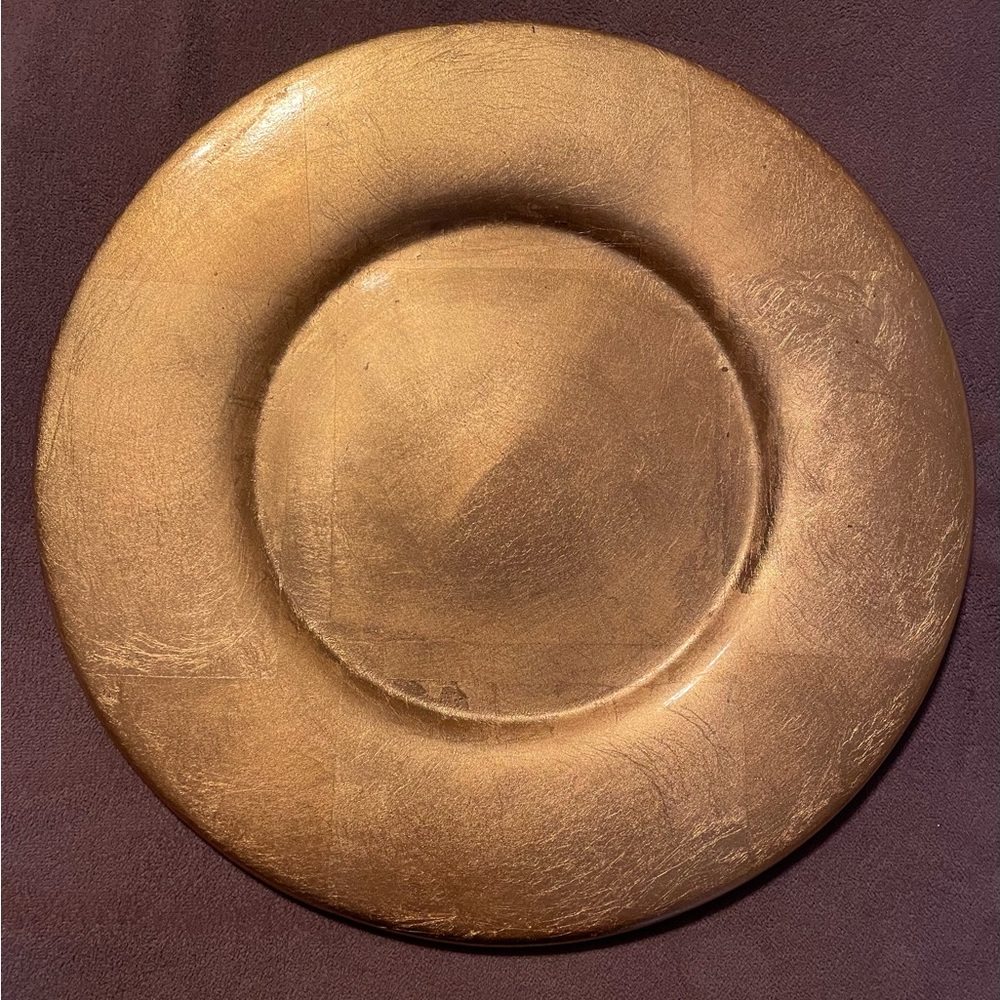 Pier 1 Heavy Gold Display Plate